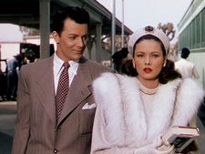 Gene Tierney and Cornel Wilde in John M. Stahl's Leave Her To Heaven "shot in vibrantly beautiful Technicolor."